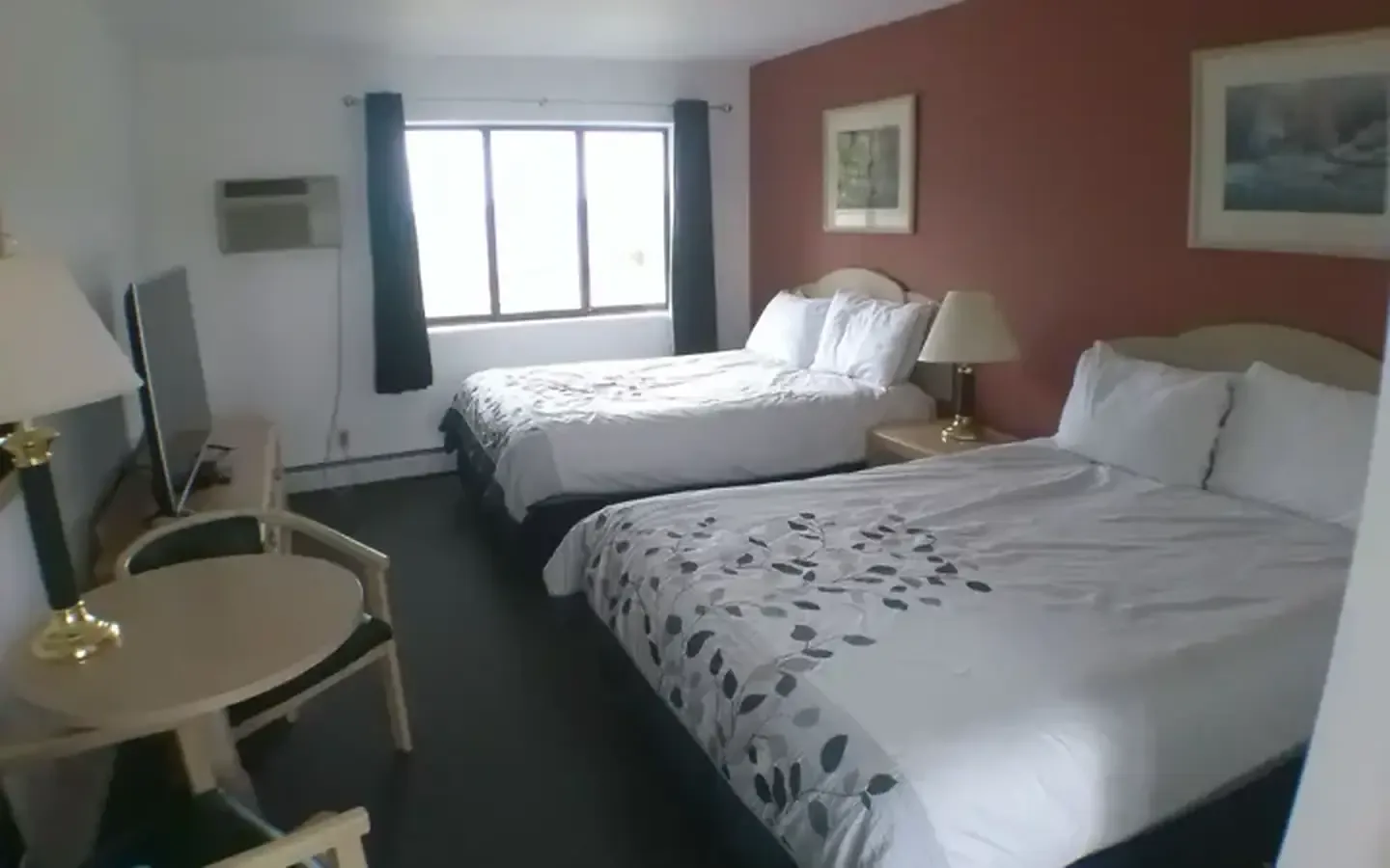 Two Queen Beds Lake View Room 9 (Downstairs) at Crystal Lake Resort